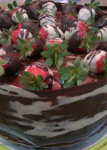 chocolate marble wrap cake